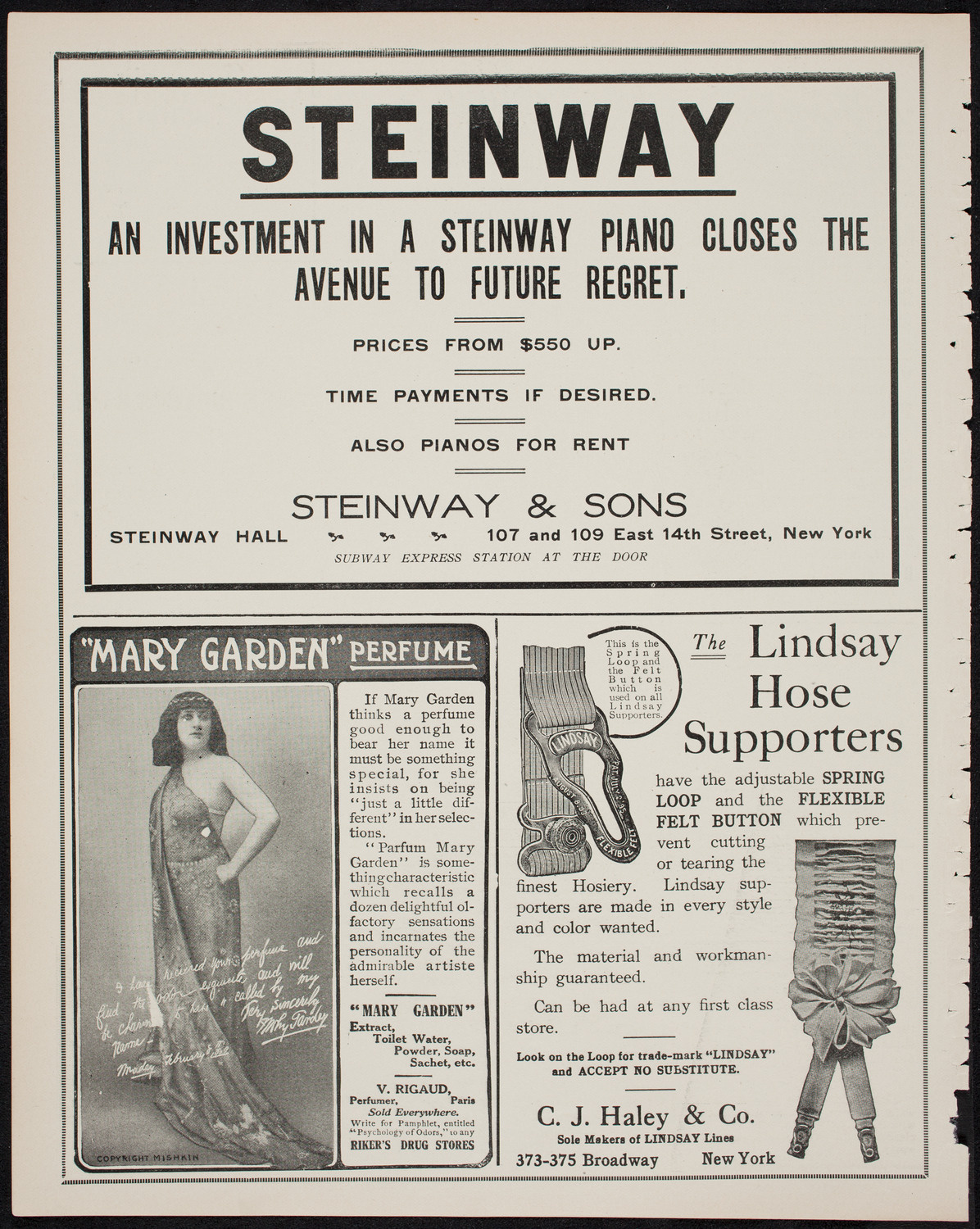 Columbia University Festival Chorus, April 4, 1911, program page 4