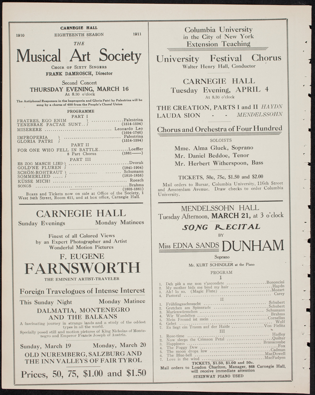 Clan-na-Gael Emmet Celebration, March 11, 1911, program page 10