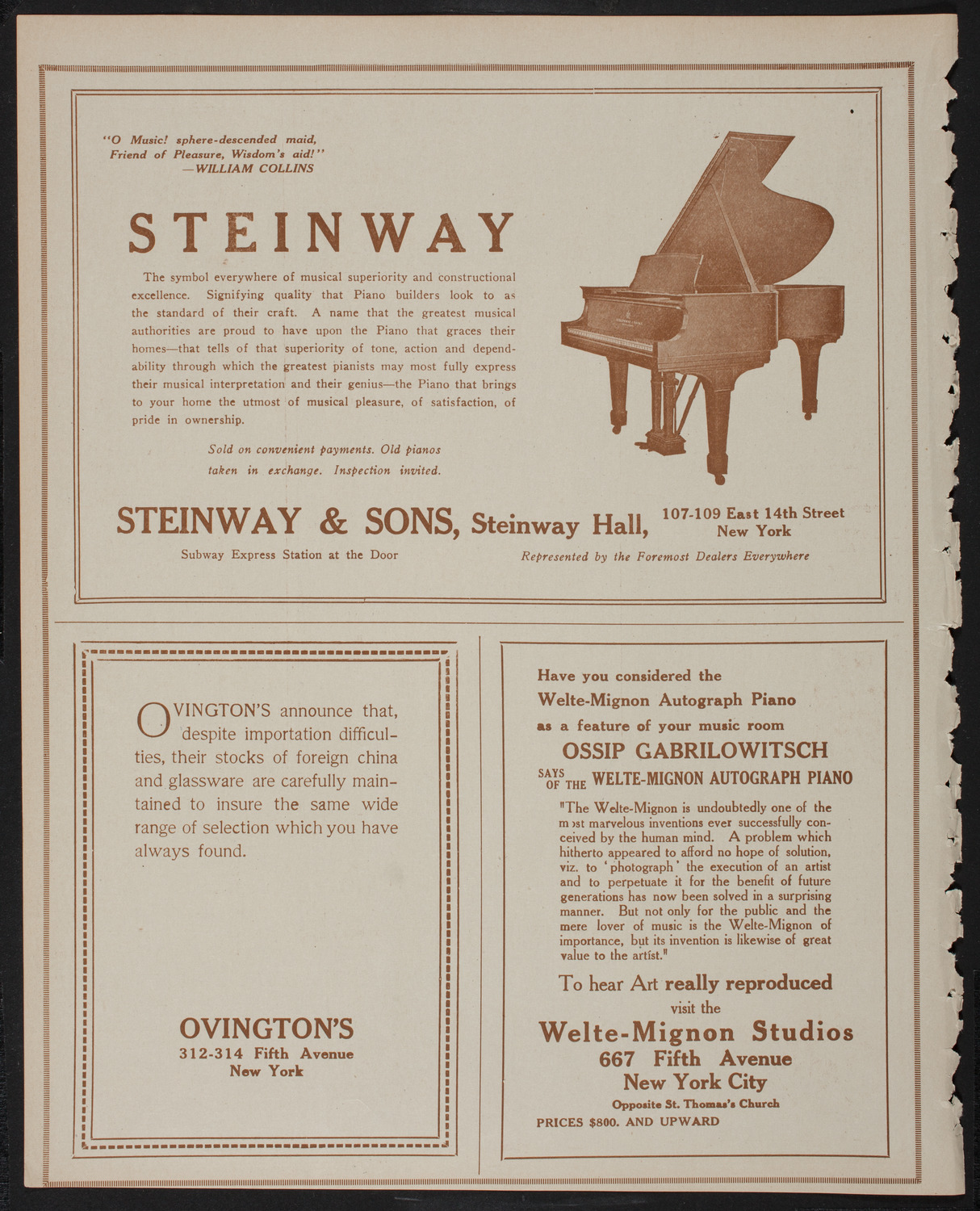 New York Philharmonic, January 12, 1918, program page 4