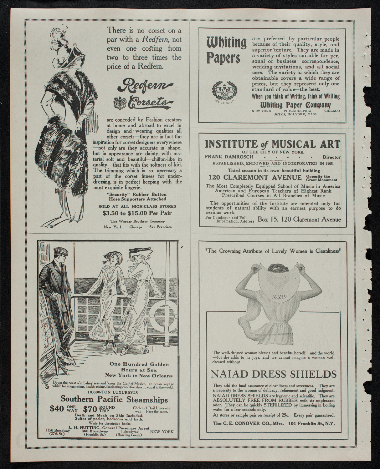 New York Philharmonic, December 13, 1912, program page 2
