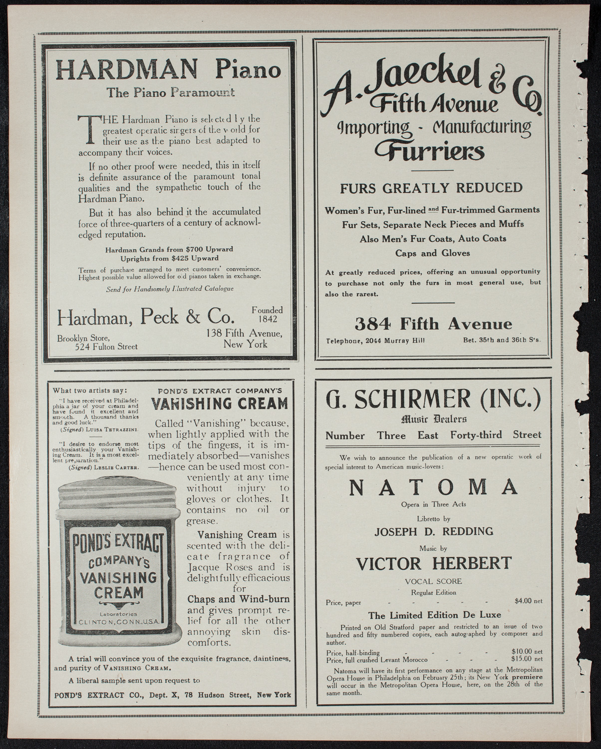 Russian Symphony Society of New York, February 16, 1911, program page 8