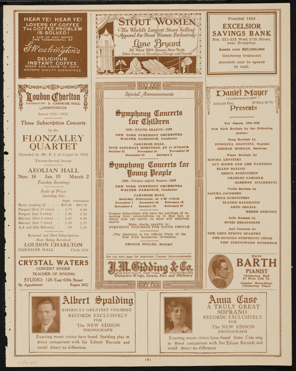 Ocean Players: The Ocean Frolic of '25, April 24, 1925, program page 9