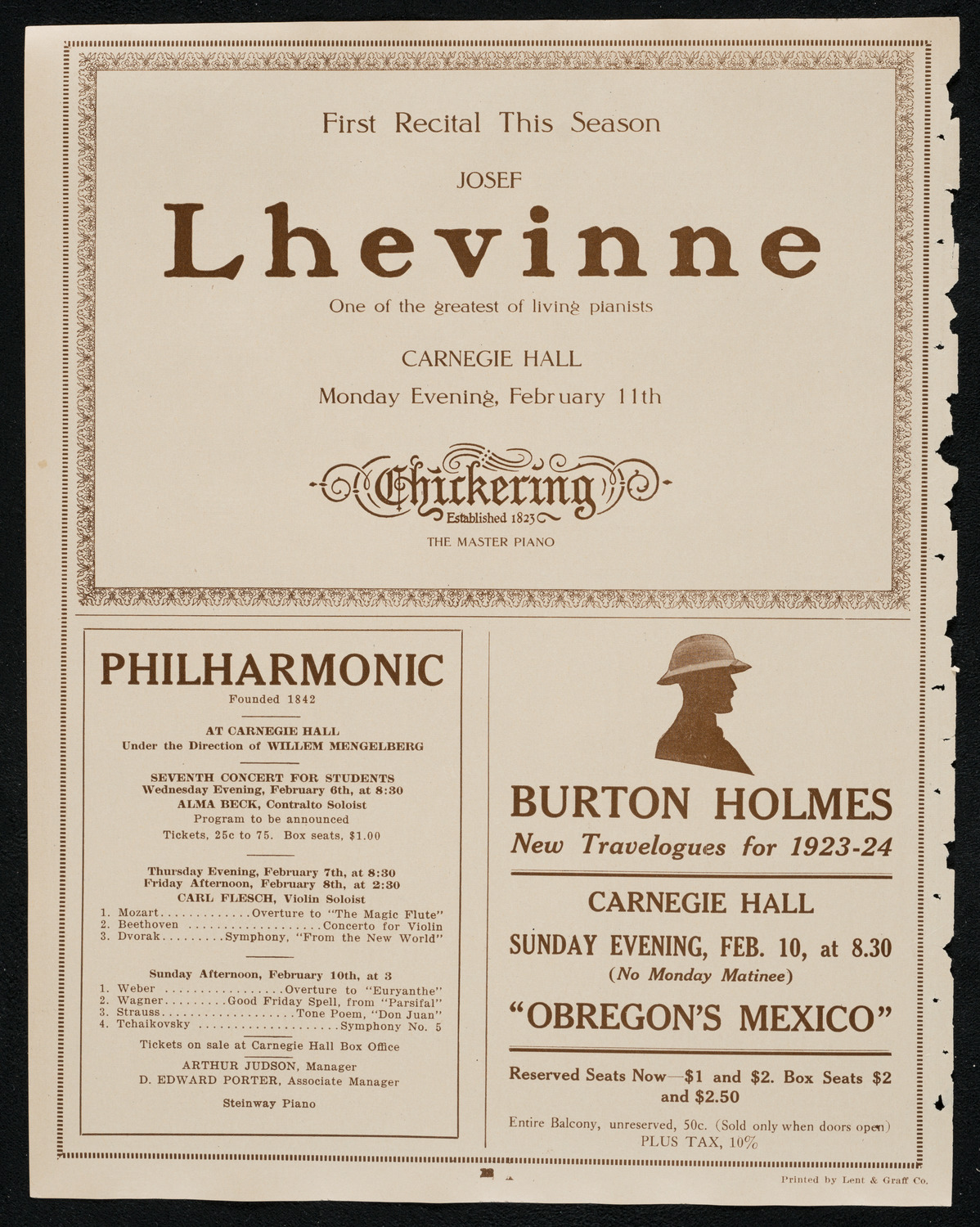 State Symphony Orchestra of New York, February 6, 1924, program page 12
