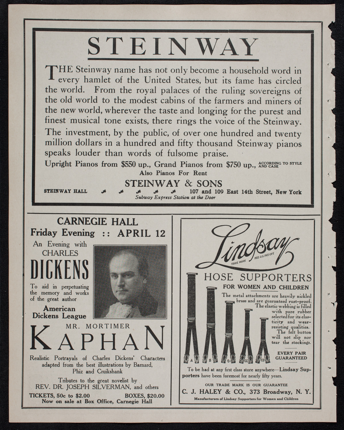 Arthur Friedheim, Piano, March 31, 1912, program page 4