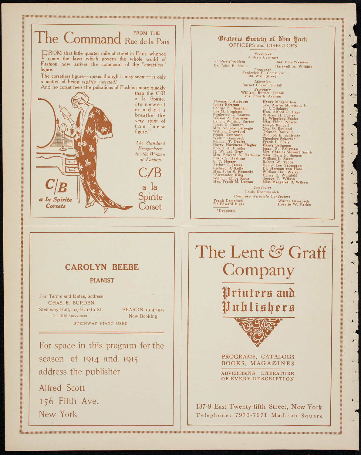 Graduation: Manhattan College, June 16, 1914, program page 8