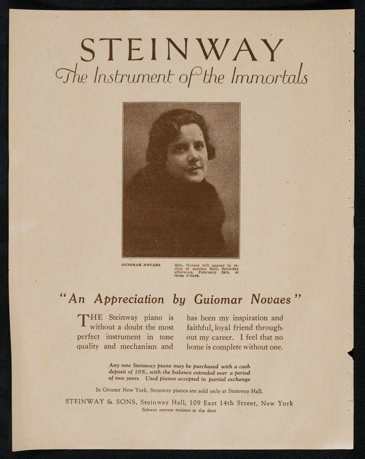 Universal Negro Improvement Association Meeting and Concert, February 23, 1923, program page 4