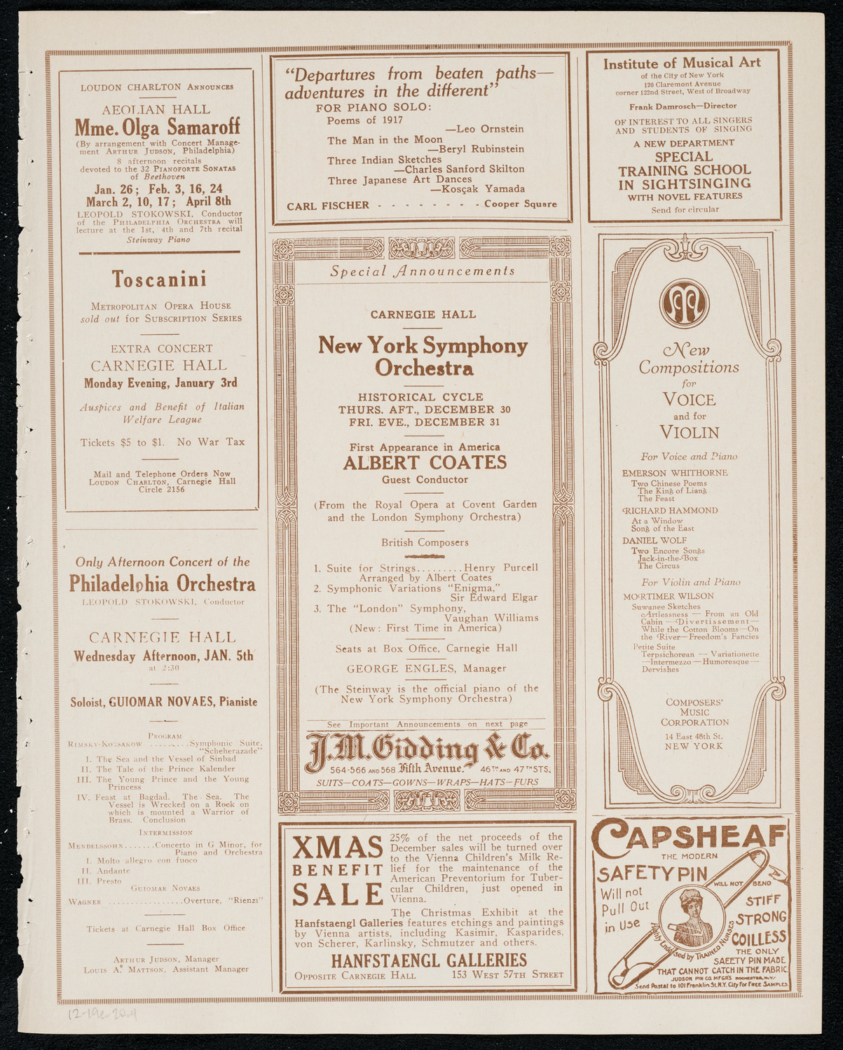 Newman Traveltalks: Ireland, December 19, 1920, program page 7