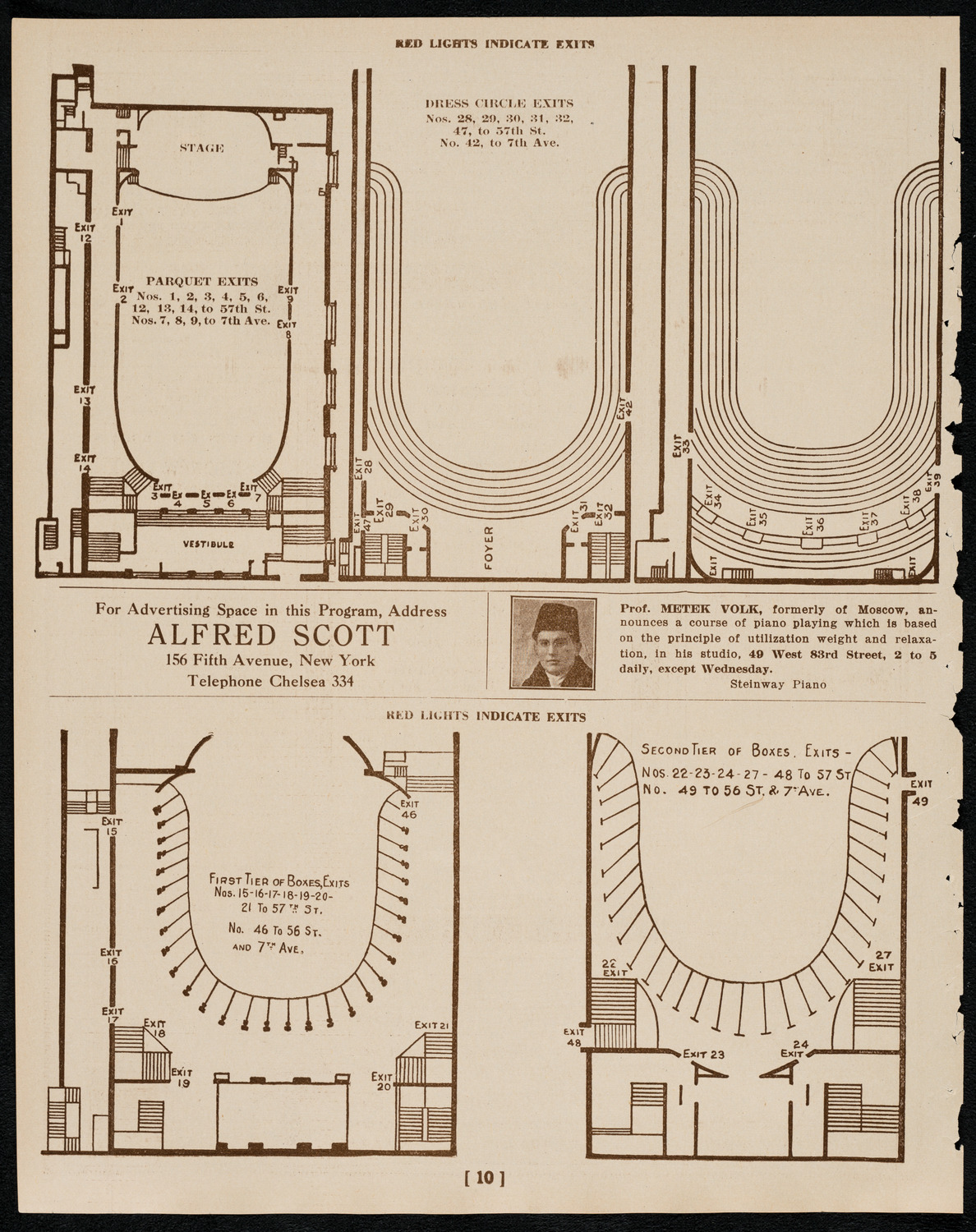 Brahms Memorial featuring Elly Ney and the New York Philharmonic, January 2, 1922, program page 10