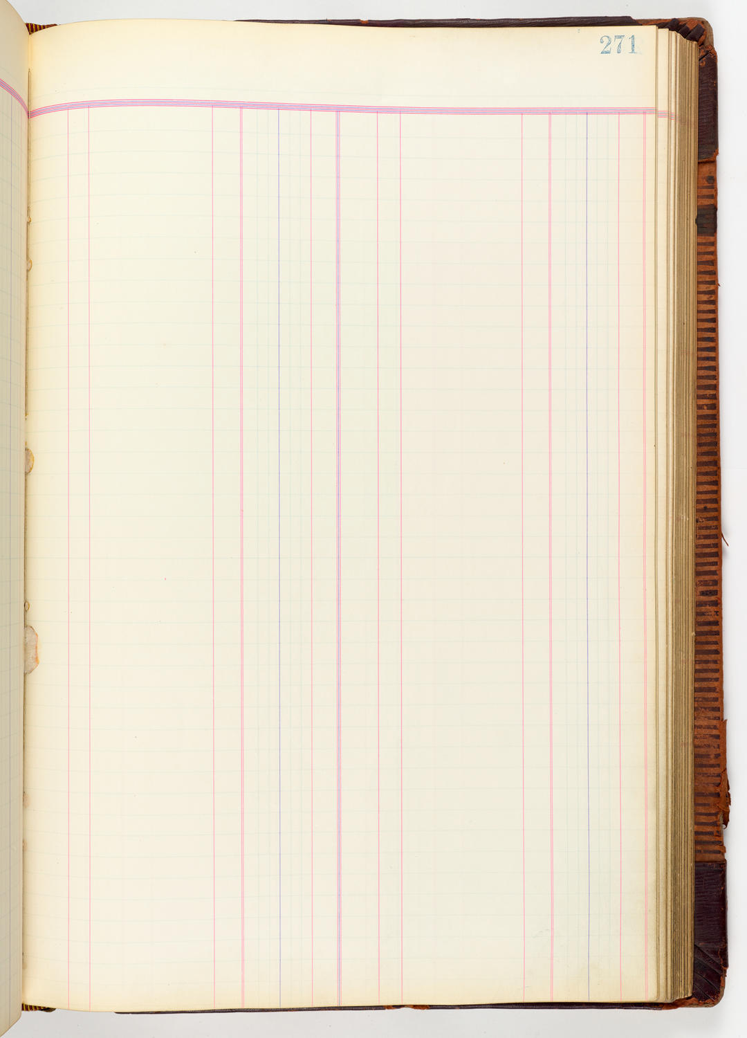 Music Hall Accounting Ledger, volume 3, page 271