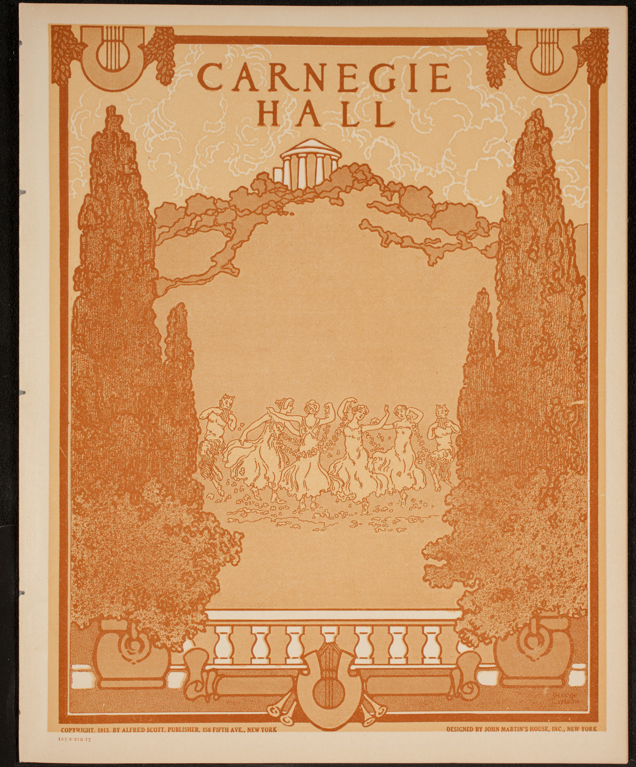 New York Philharmonic, February 21, 1915, program page 1