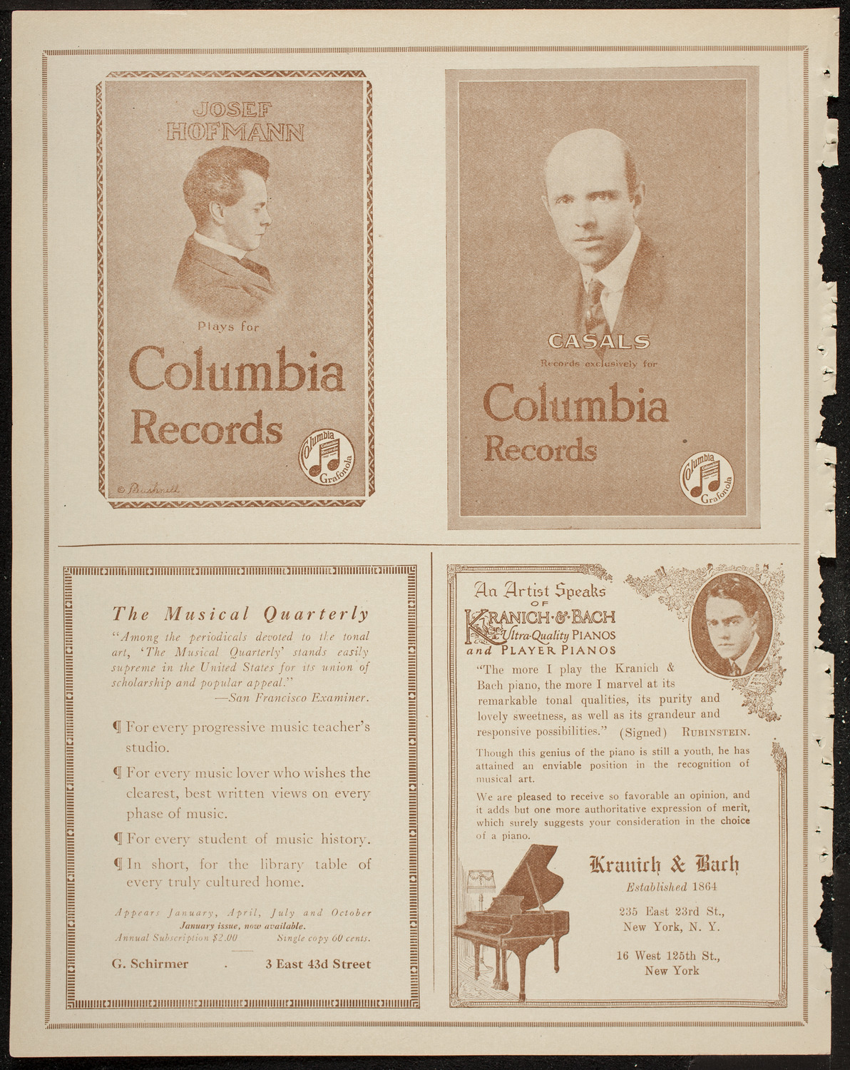 Alfred Cortot, Piano, with the New York Symphony Orchestra, February 17, 1920, program page 6