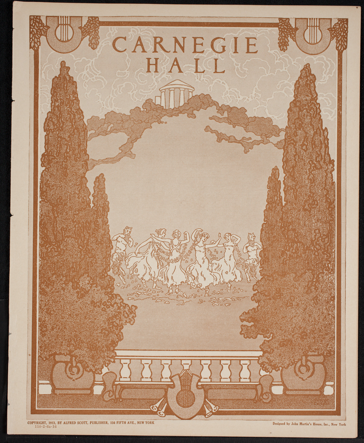 New York Philharmonic, February 6, 1916, program page 1