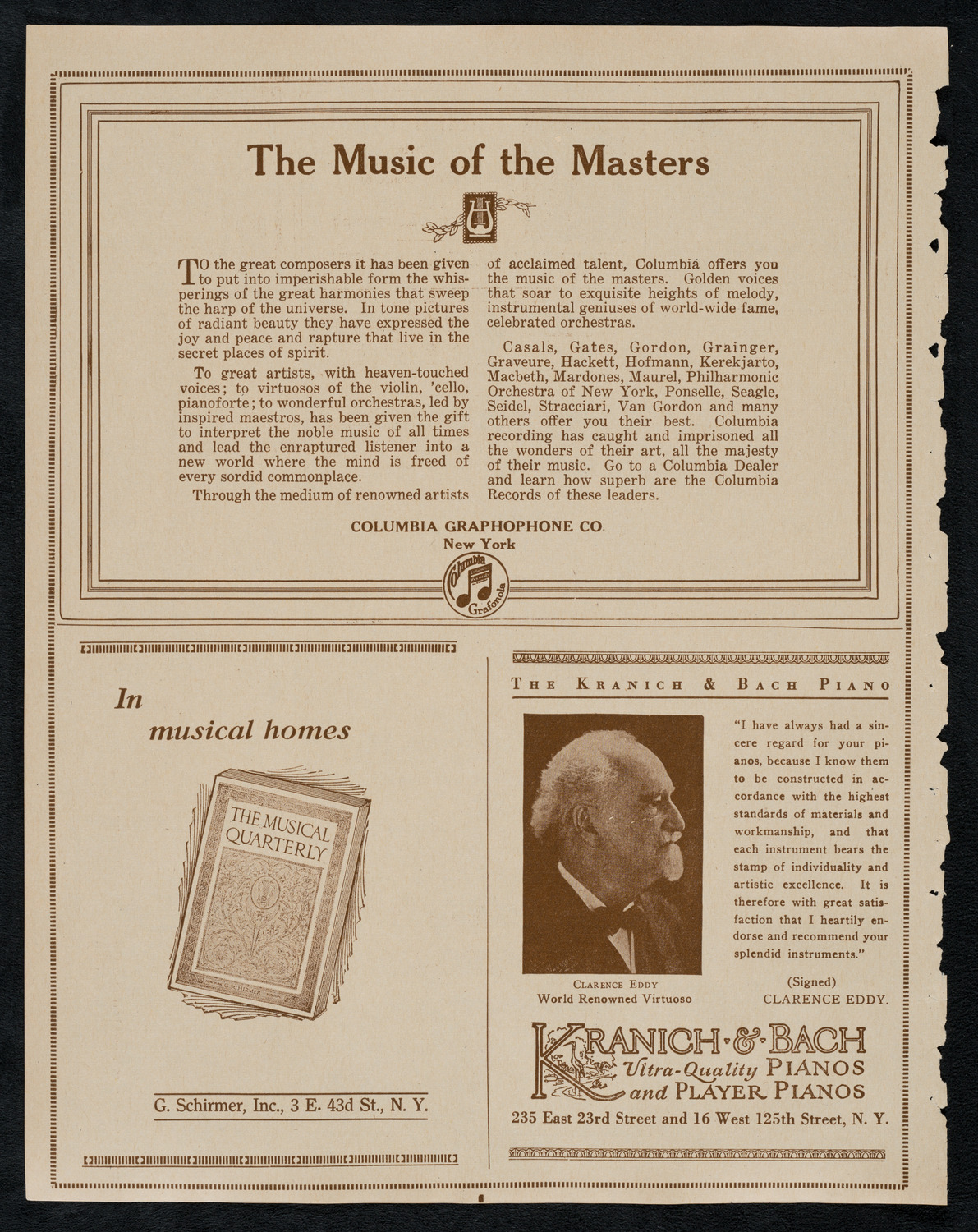 New York Symphony Orchestra, March 8, 1923, program page 6