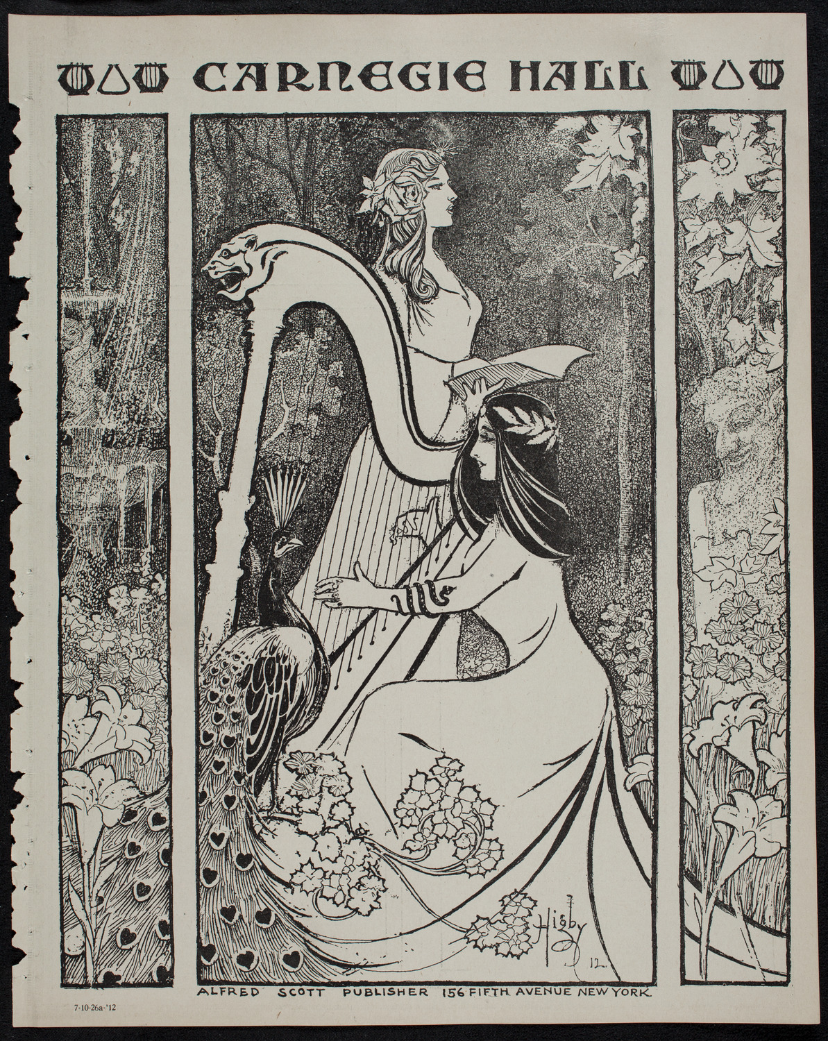 Mischa Elman, Violin, October 26, 1912, program page 1