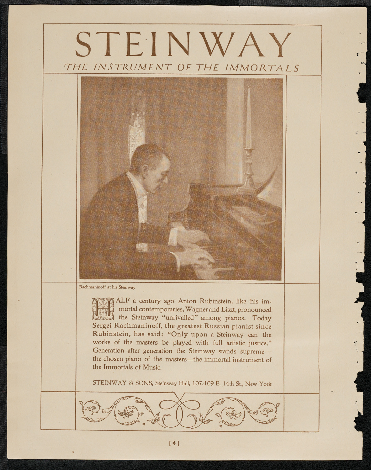 Albert Spalding, Violin, April 3, 1921, program page 4