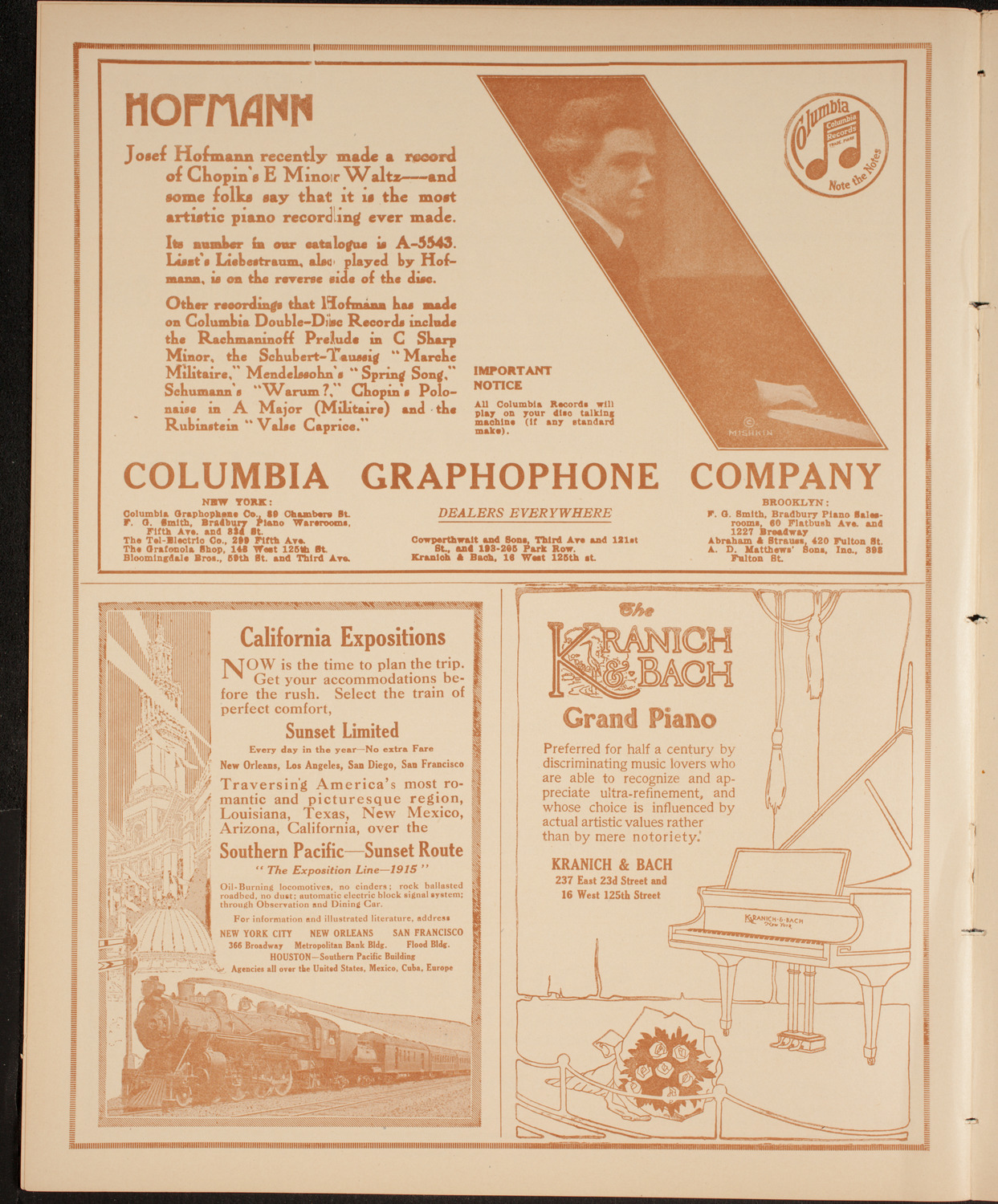 New York Philharmonic, February 5, 1915, program page 6