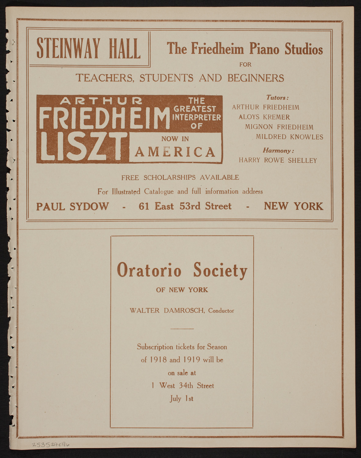 Lecture by Sergeant Ruth Farnam, May 24, 1918, program page 11