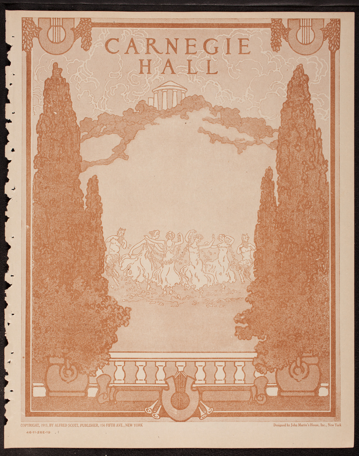 New Symphony Orchestra, November 26, 1919, program page 1