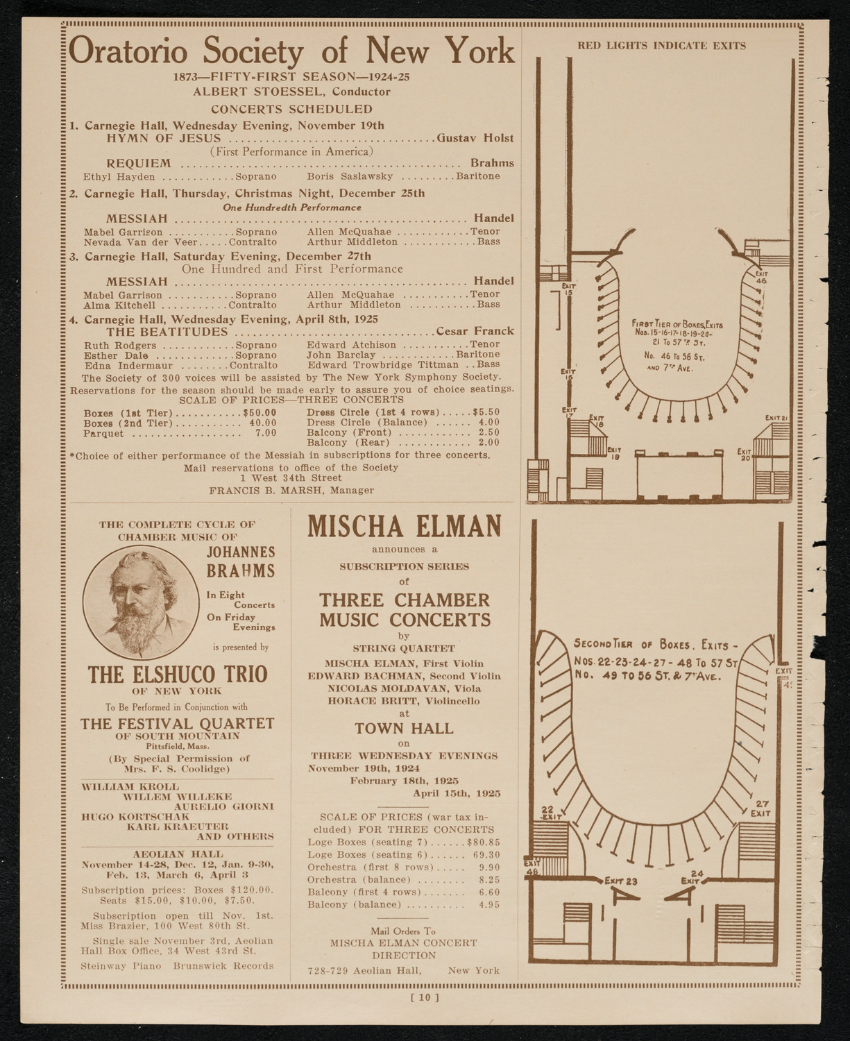Vladimir Rosing, Tenor, October 20, 1924, program page 10