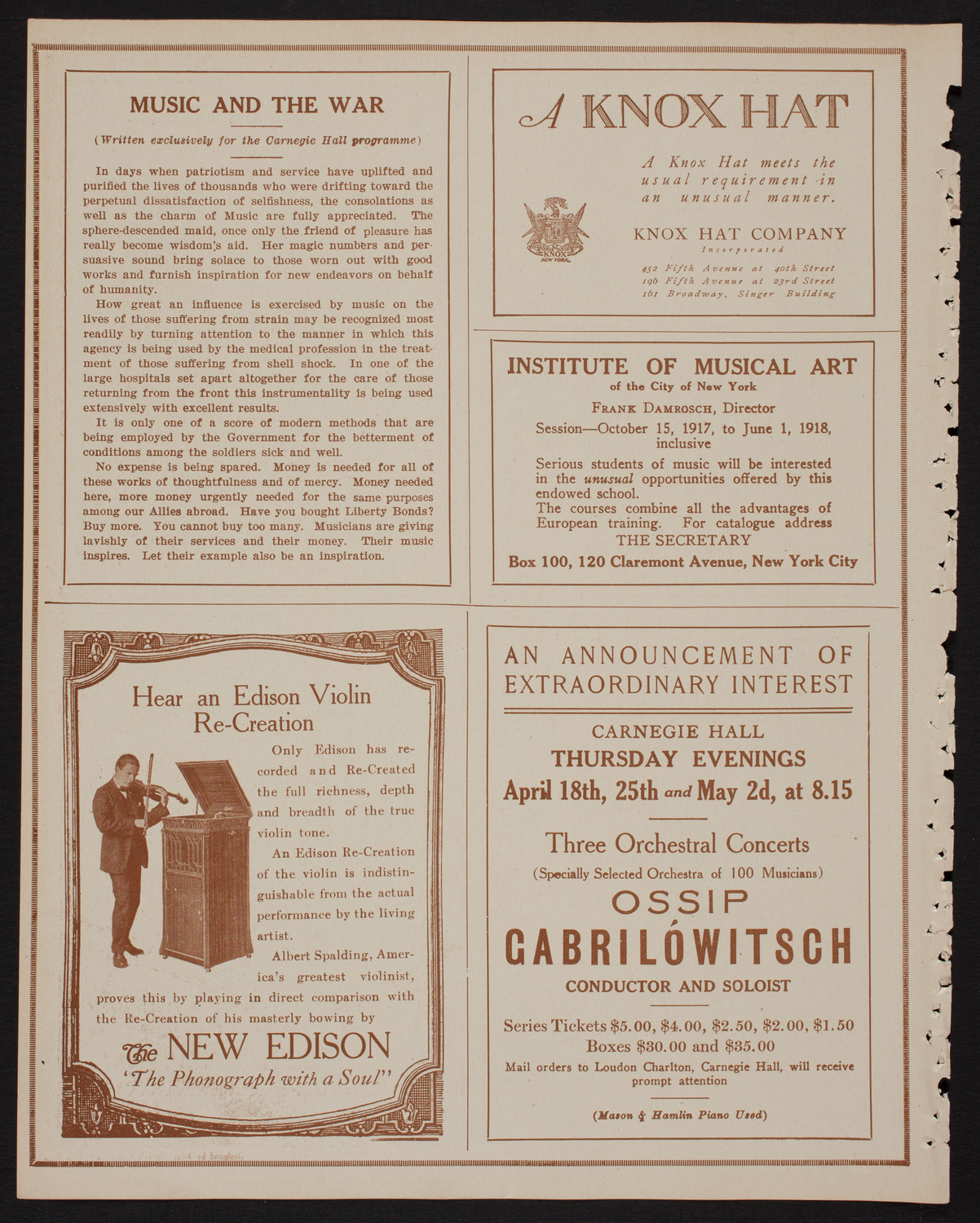 Y.W.C.A Patriotic Pageant, April 12, 1918, program page 2