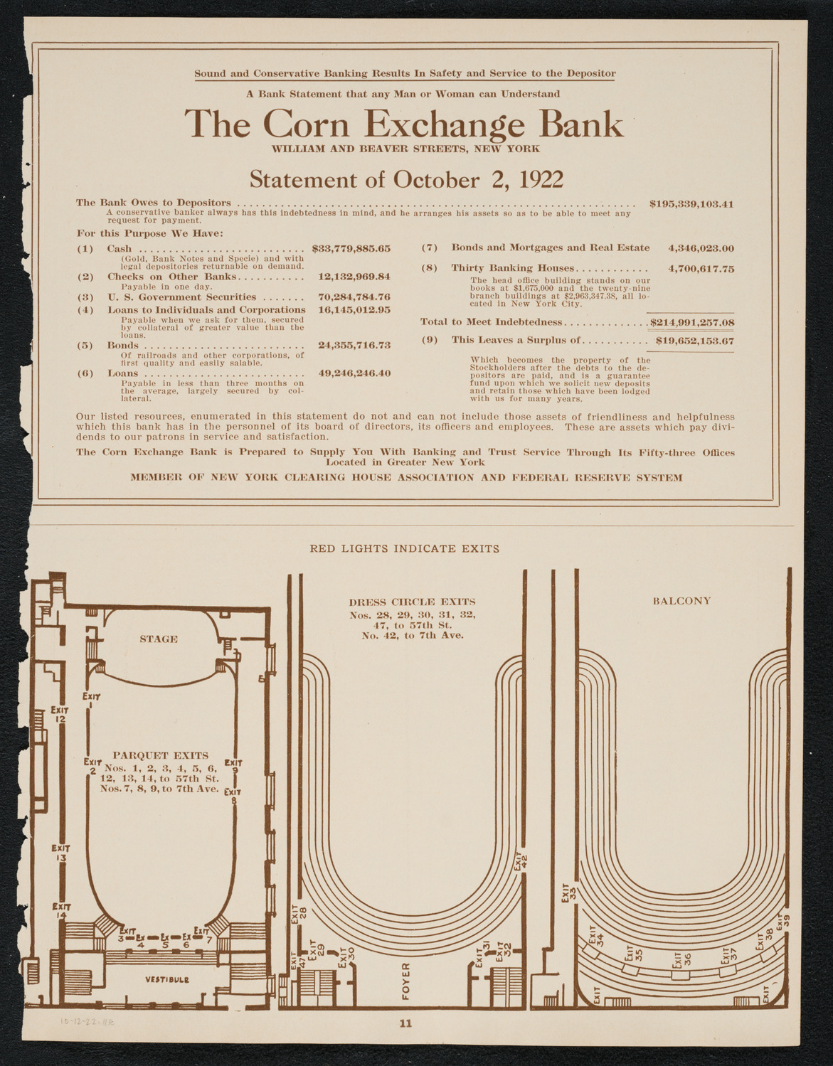 Columbus Day Celebration, October 12, 1922, program page 11