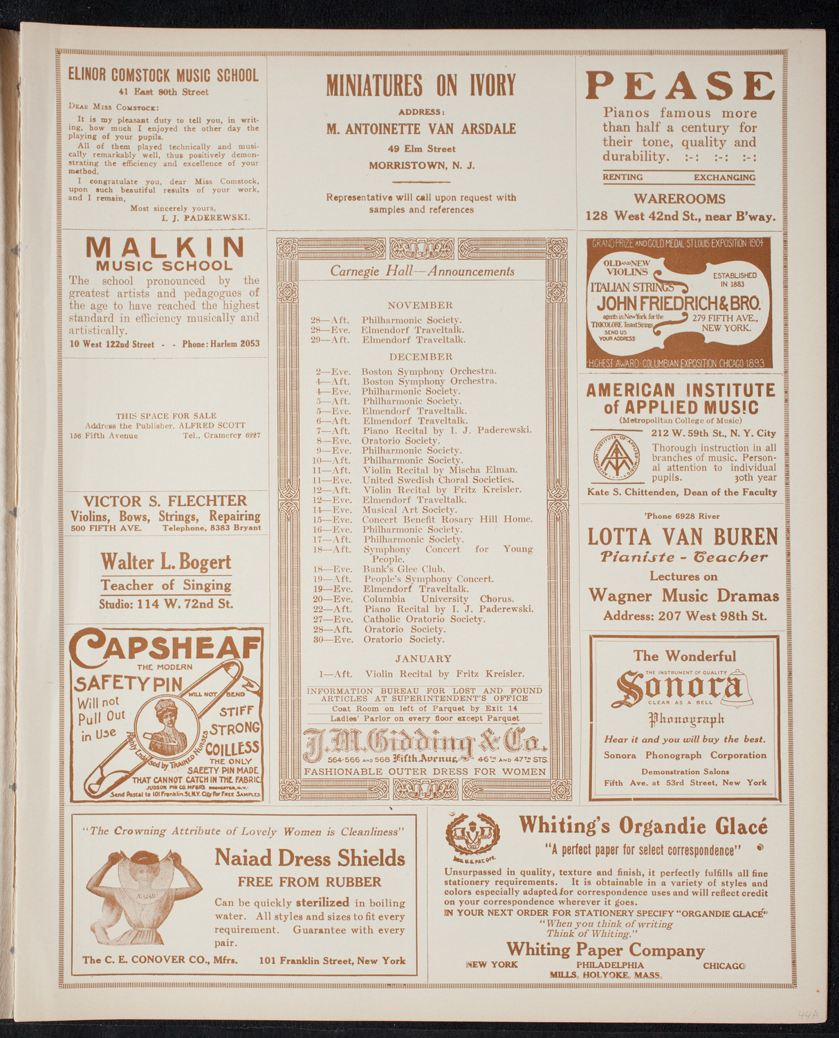 Workmen's Circle 15th Anniversary Celebration, November 27, 1915, program page 3