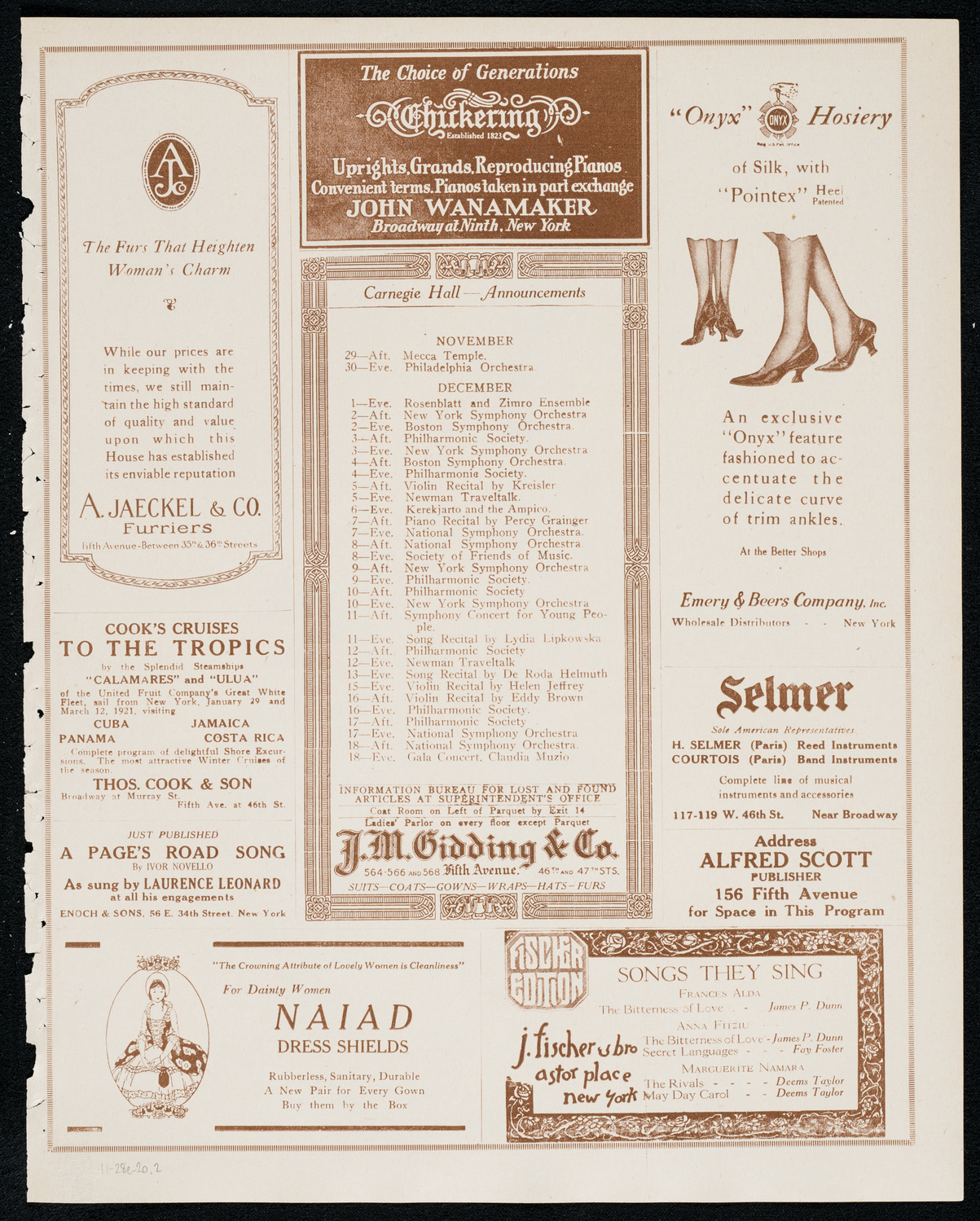 Newman Traveltalks: Damascus and Syria, November 28, 1920, program page 3