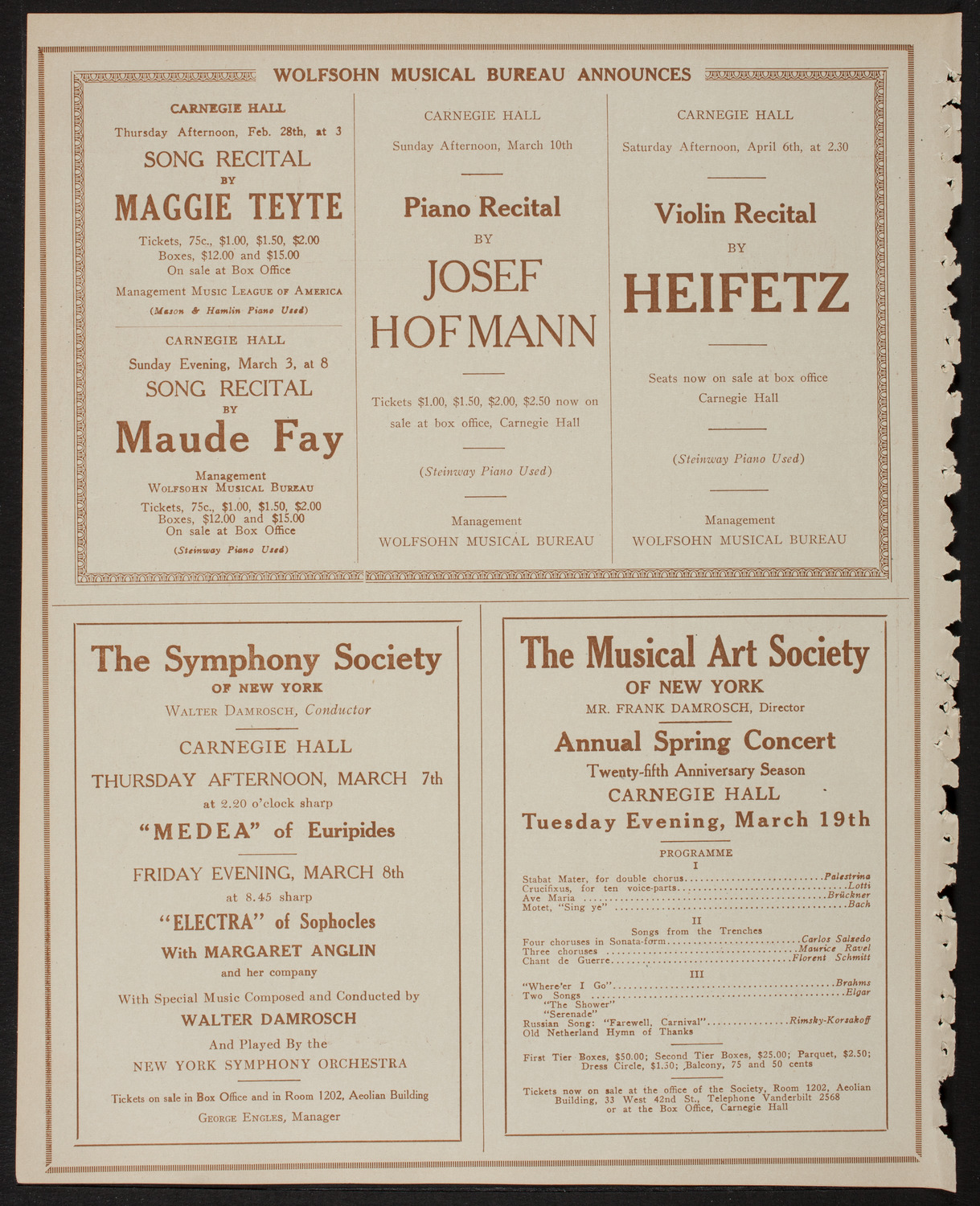 Home Symphony Concert: New York Philharmonic, February 27, 1918, program page 8
