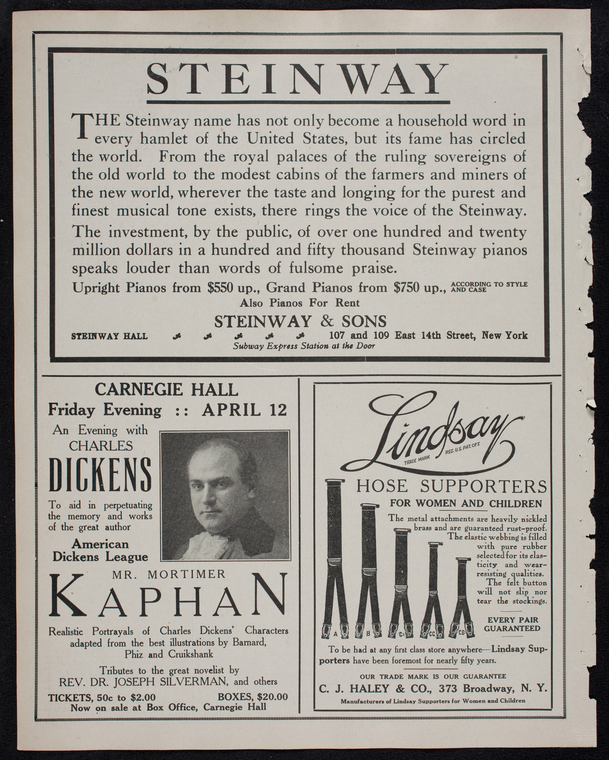 Brahms Festival: New York Symphony Orchestra and Oratorio Society of New York, March 30, 1912, program page 4