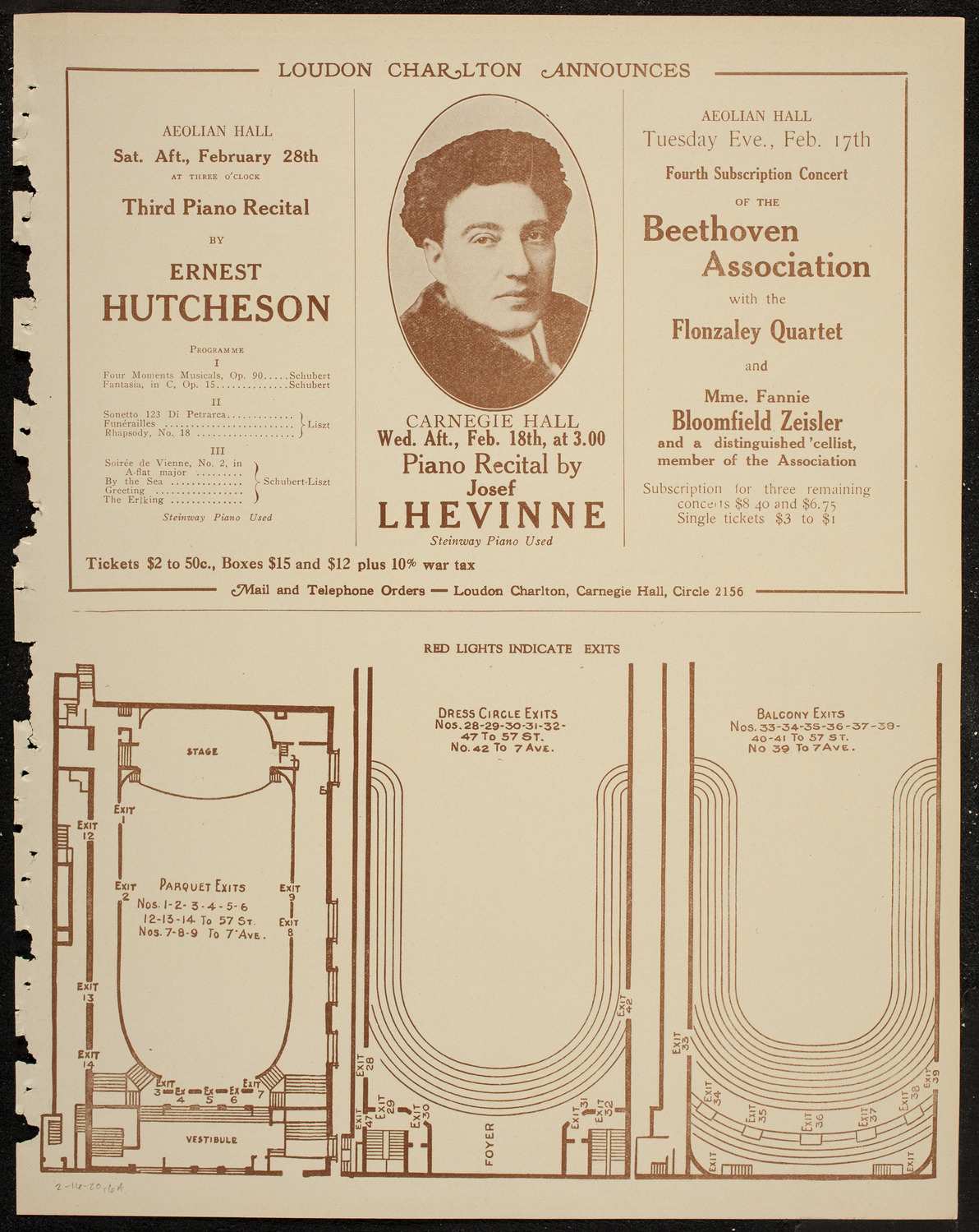 Maggie Teyte, Soprano, February 16, 1920, program page 11
