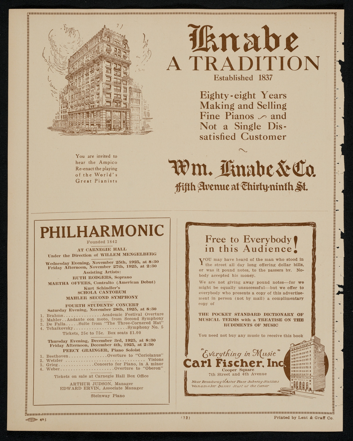 Newman Traveltalks: Berlin and Germany, November 22, 1925, program page 12