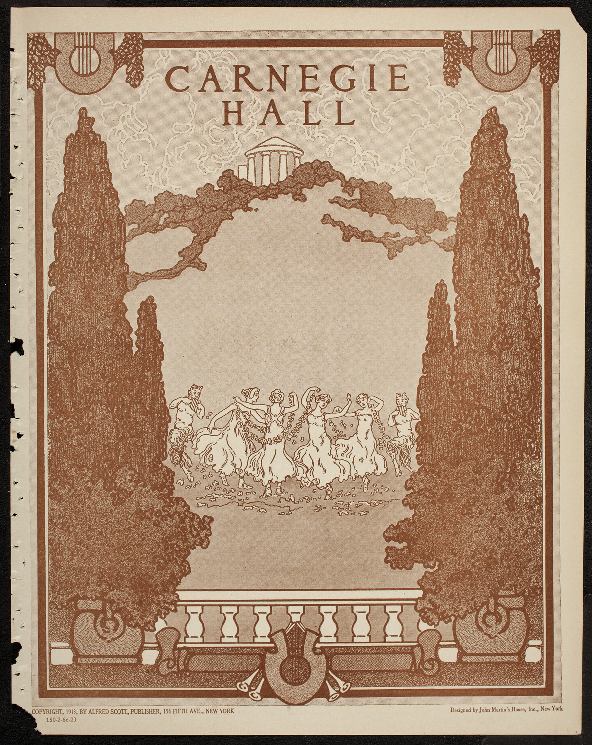 New York Philharmonic, February 6, 1920, program page 1