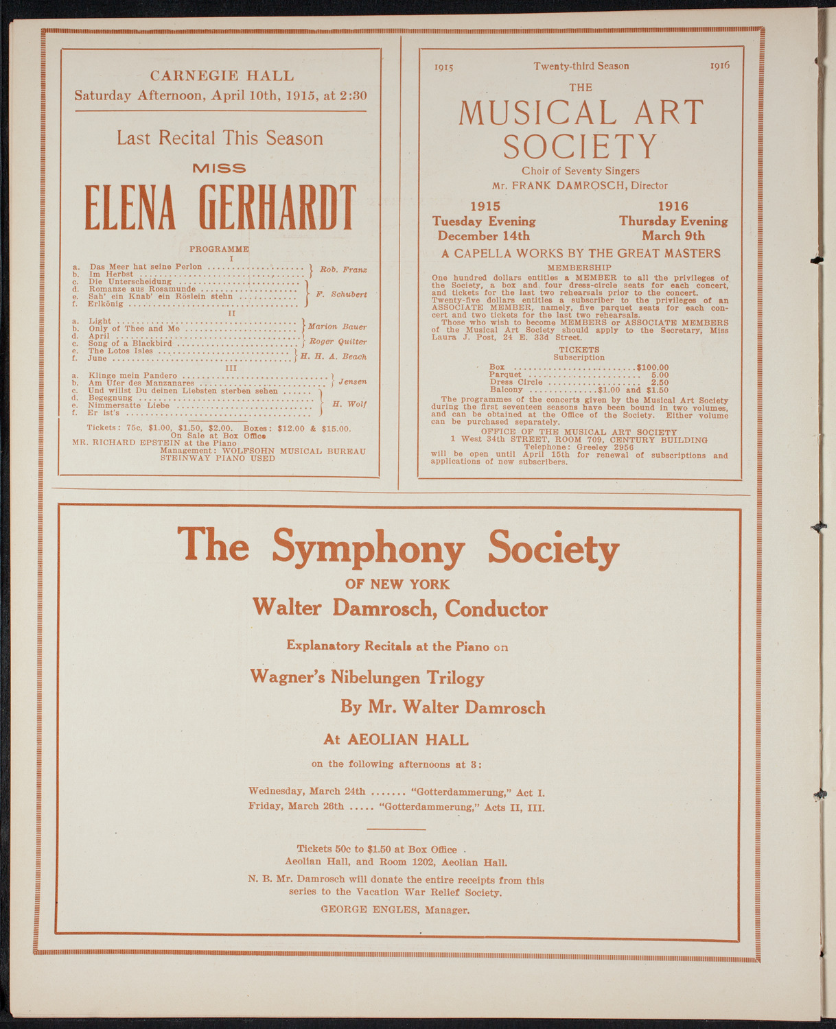 Boston Symphony Orchestra, March 20, 1915, program page 8