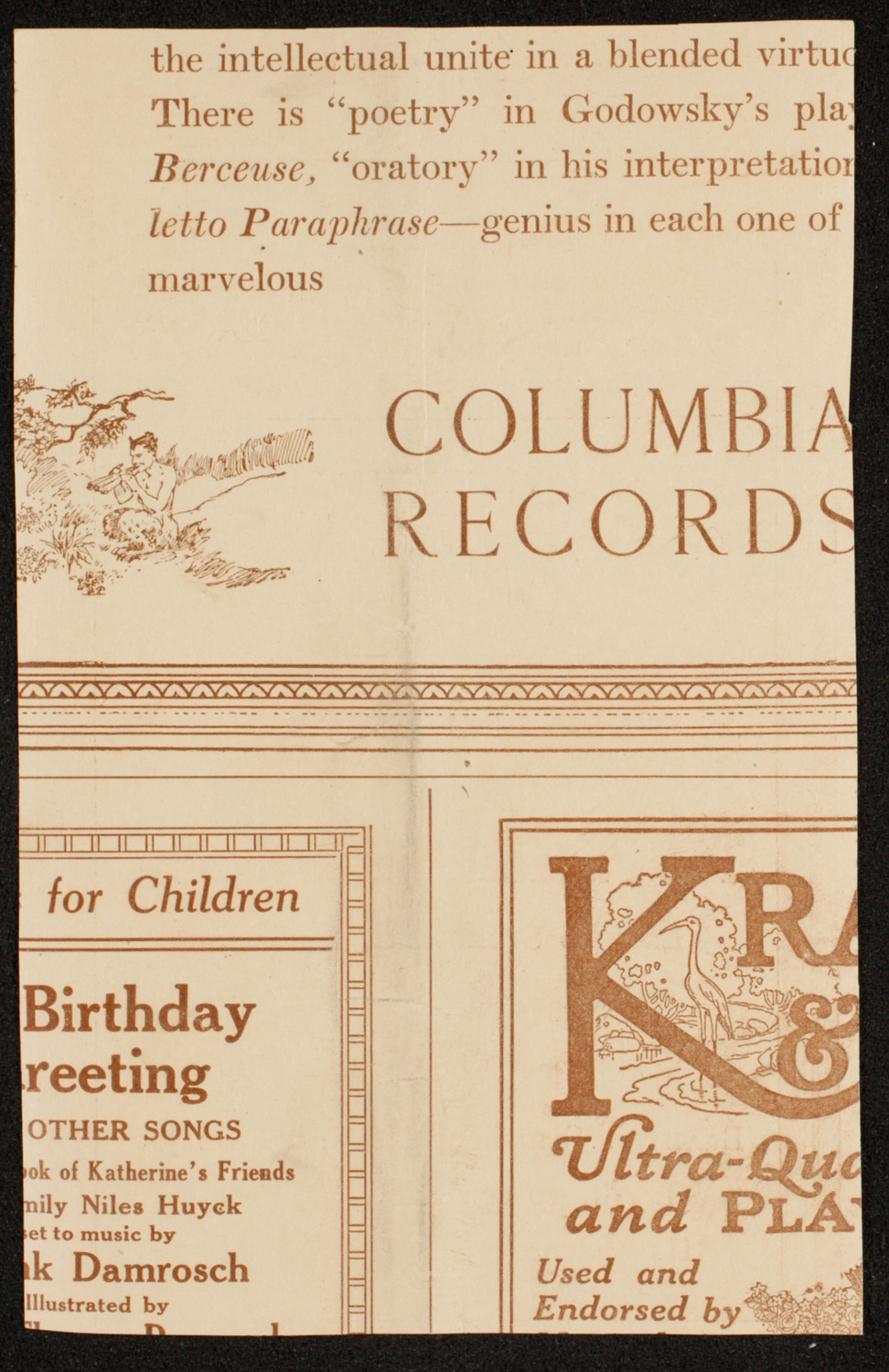 Philadelphia Orchestra, December 17, 1918, program page 2