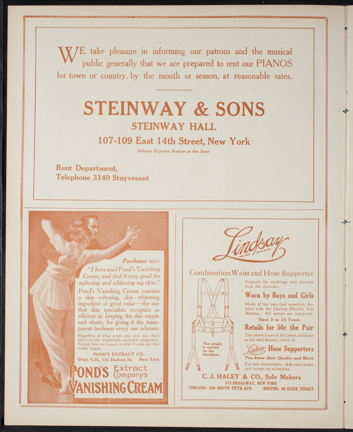 New York Banks' Glee Club, April 10, 1915, program page 4