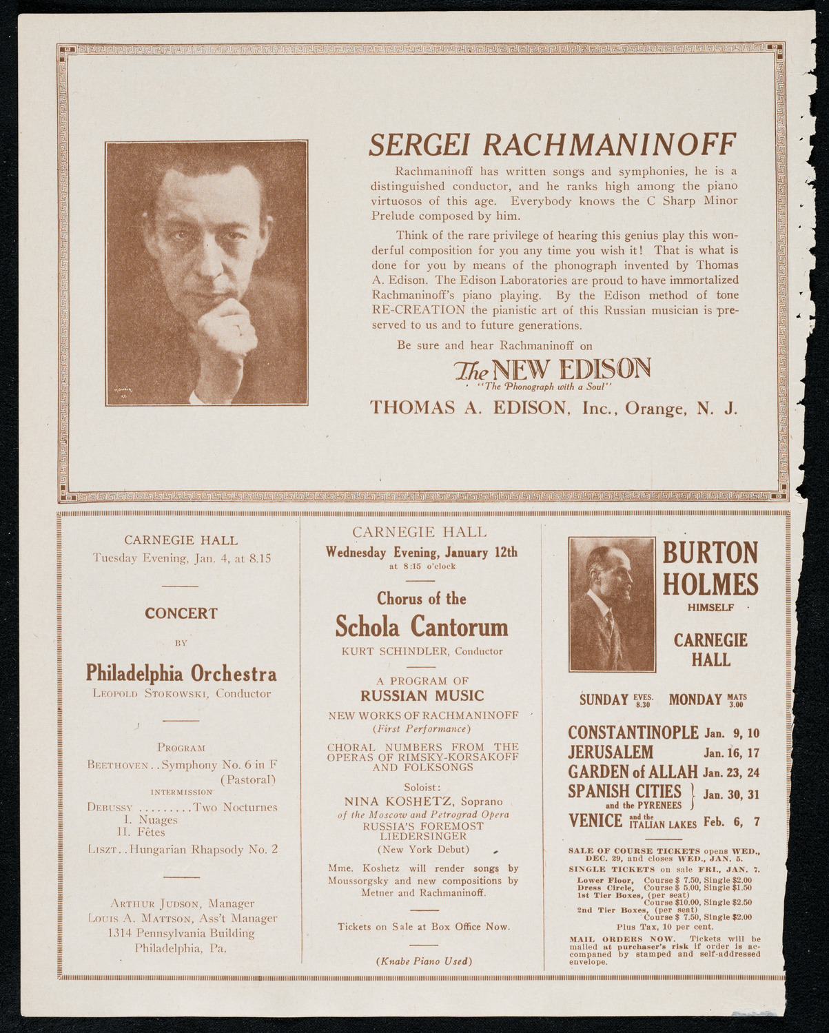 New York Symphony Orchestra, December 31, 1920, program page 2