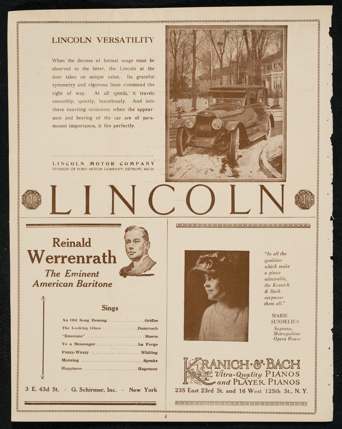 State Symphony Orchestra of New York, February 13, 1924, program page 6