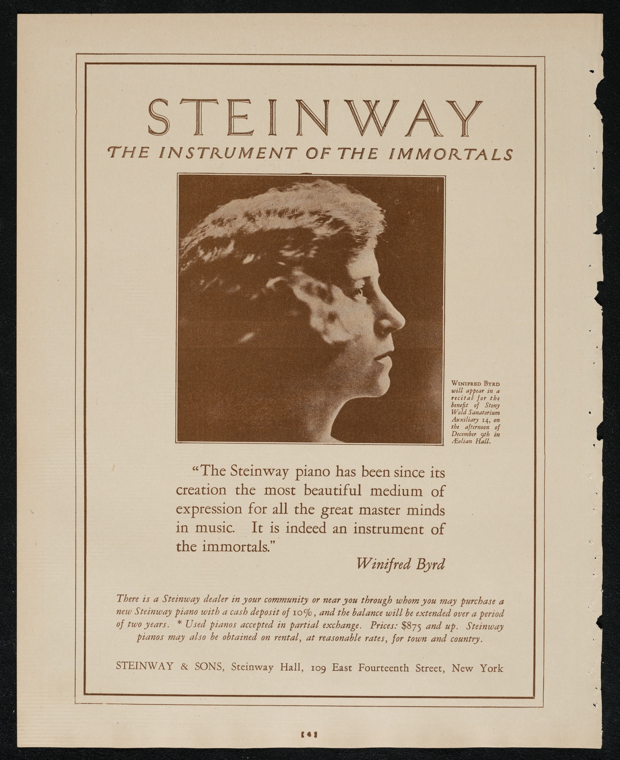 Symphony Concert for Young People, December 6, 1924, program page 4