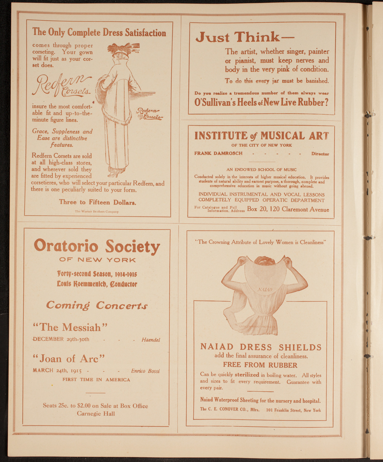 New York Philharmonic, December 10, 1914, program page 2