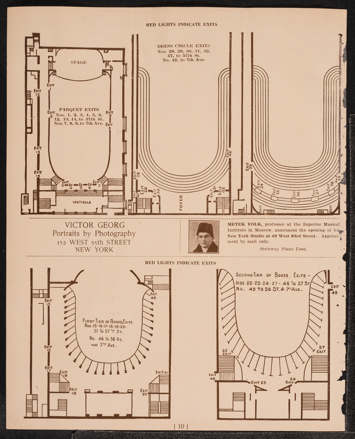 Sophie Braslau, Contralto, November 6, 1921, program page 10