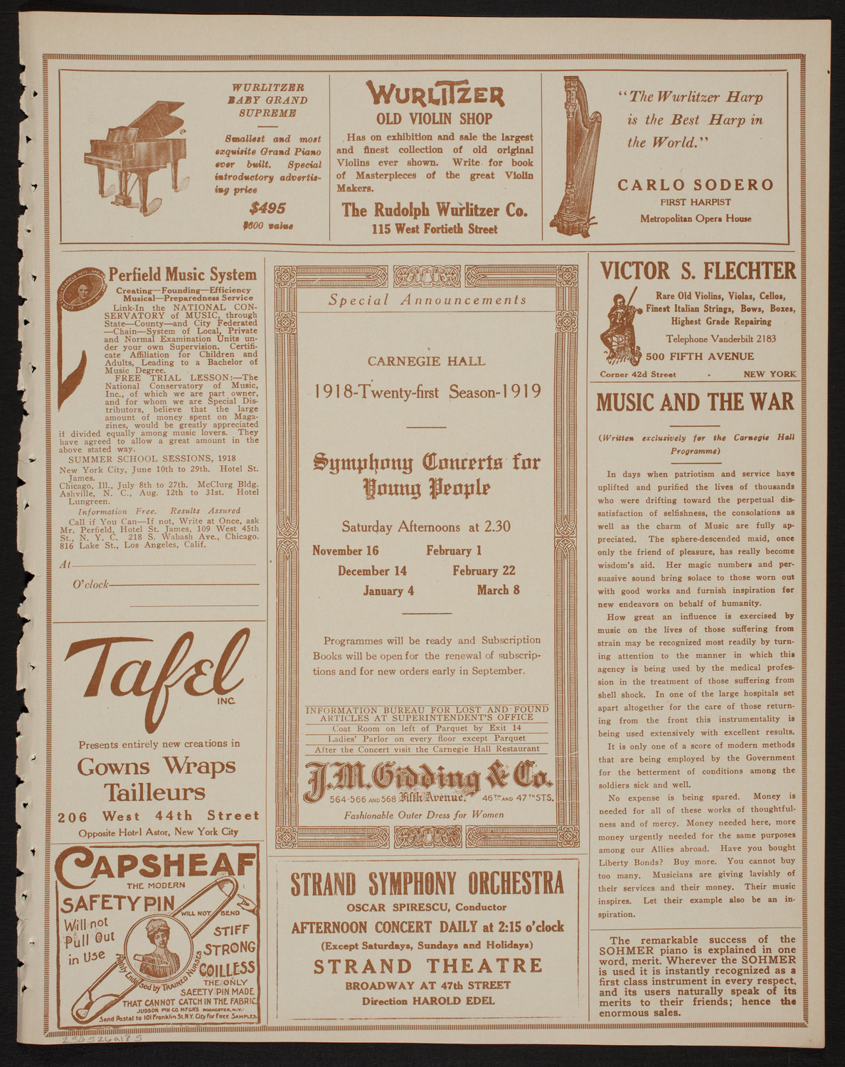 New York Evening Call Tenth Anniversary Celebration, May 26, 1918, program page 9