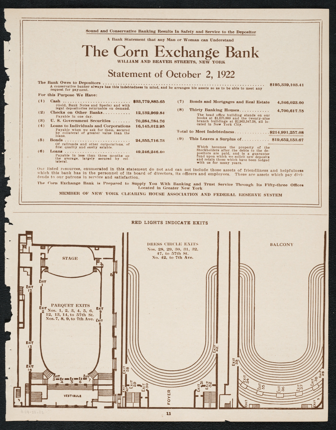 City Symphony Orchestra, November 27, 1922, program page 11