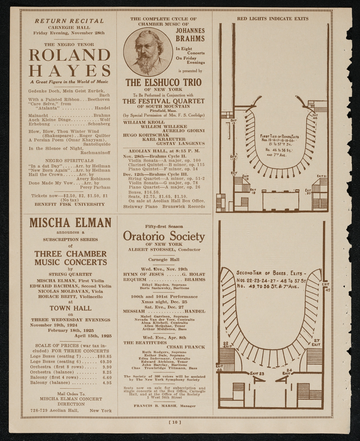 Paul Whiteman and His Orchestra, November 15, 1924, program page 10