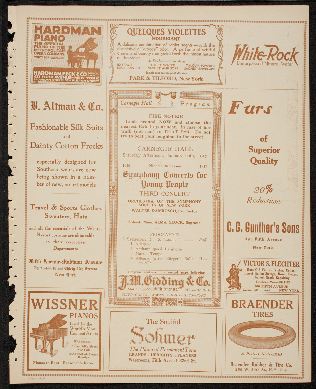 Symphony Concert for Young People, January 20, 1917, program page 7