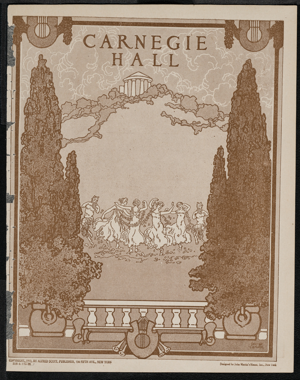 The Irish Musical Society, April 17, 1921, program page 1