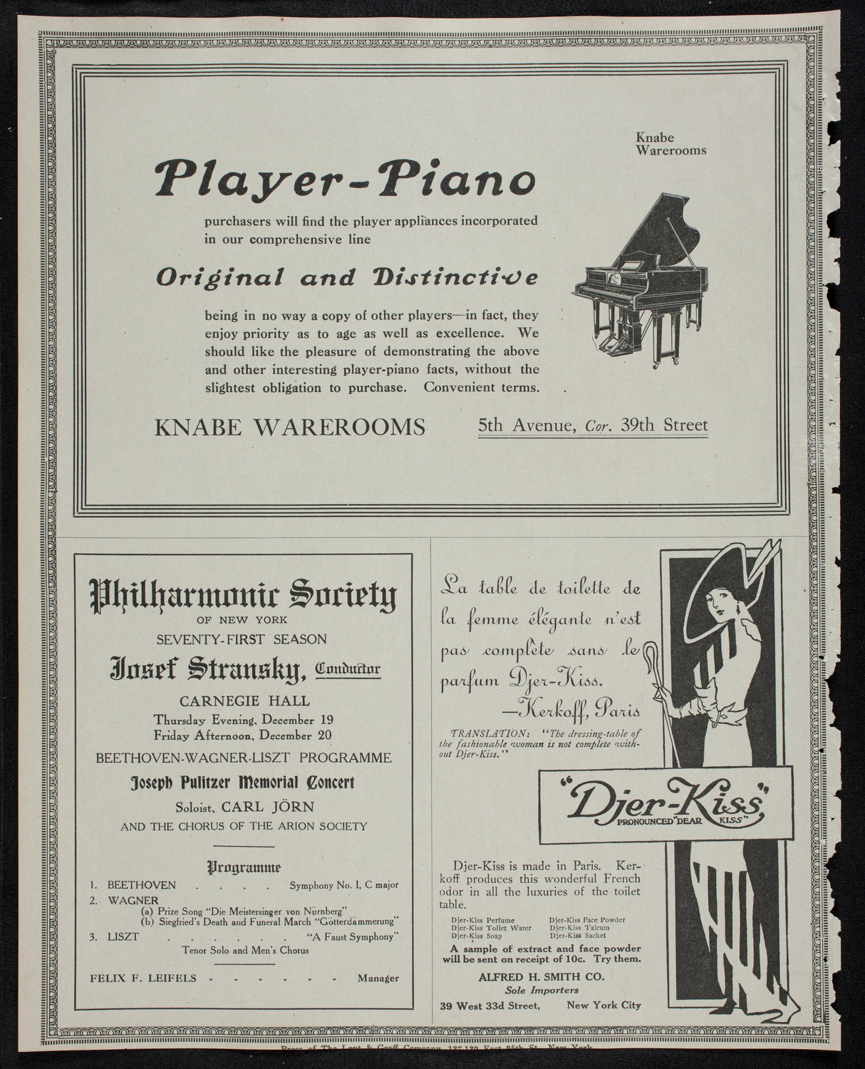 People's Symphony Concert, December 15, 1912, program page 12