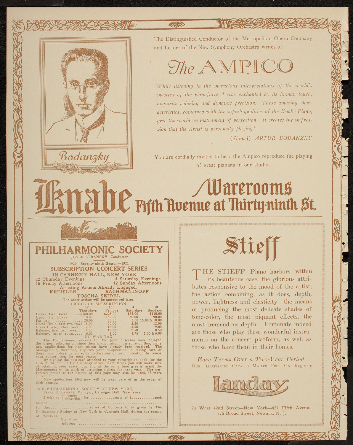 Kriens Symphony Club, May 18, 1920, program page 12