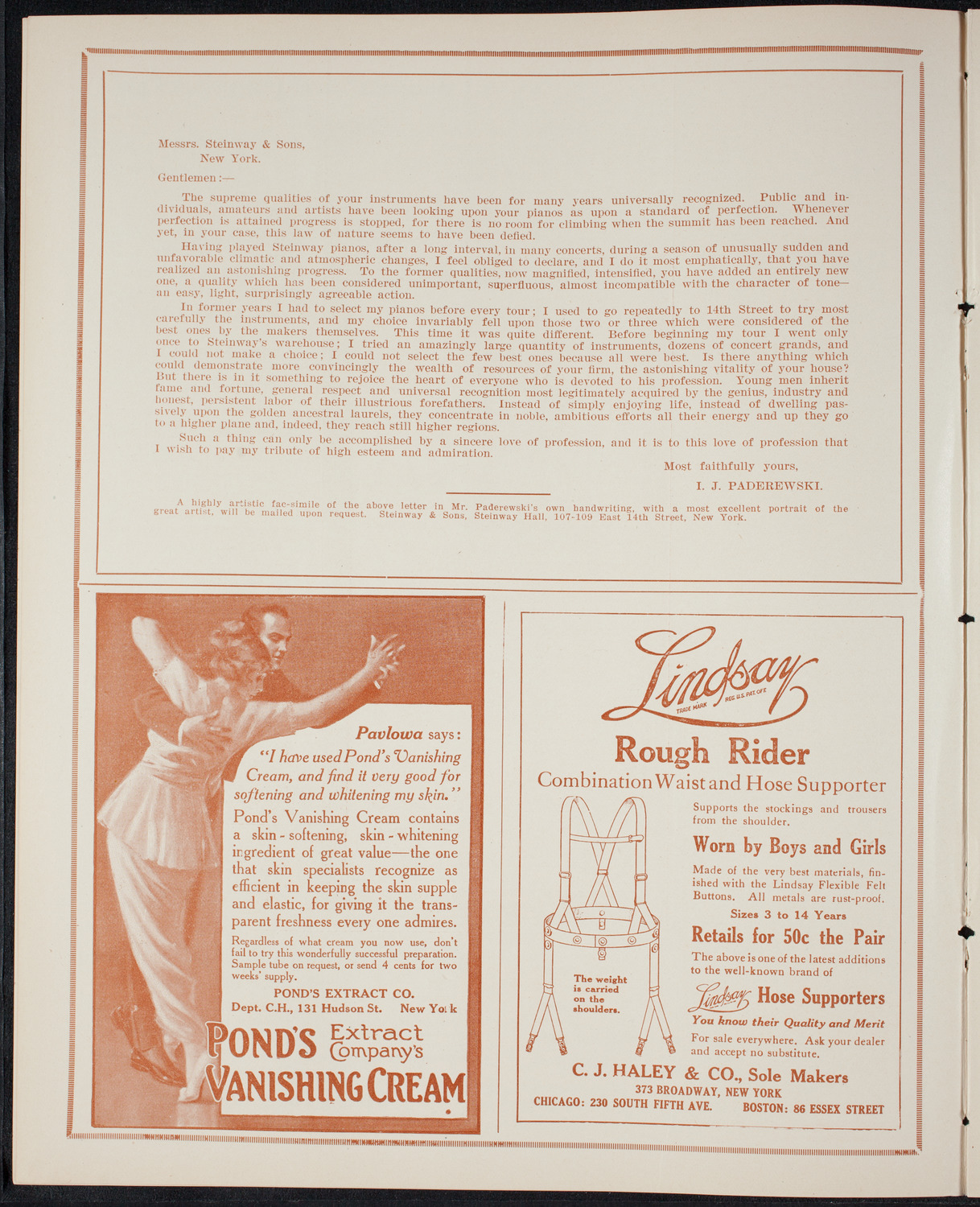 New York Symphony Orchestra, March 9, 1915, program page 4
