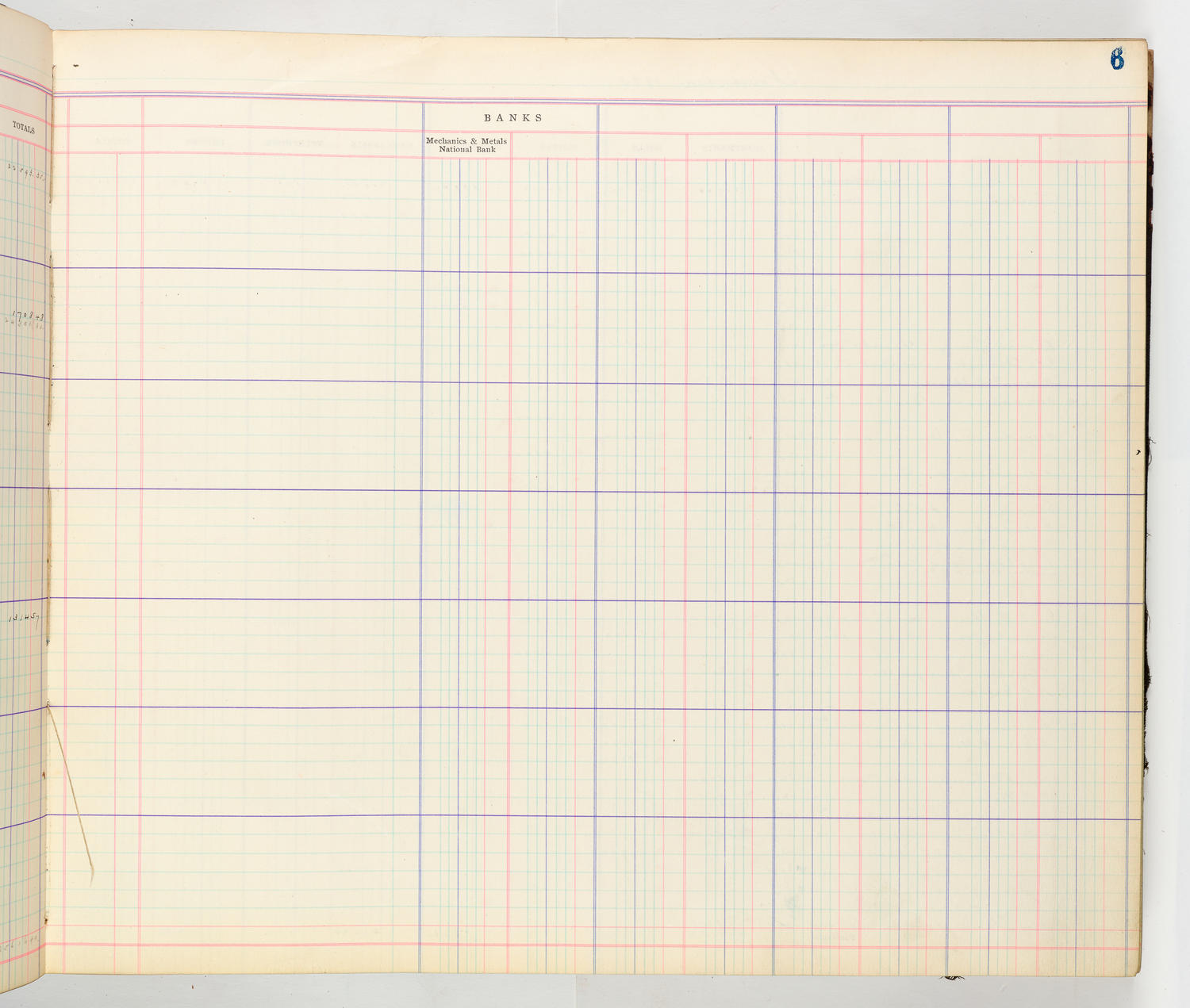Music Hall Accounting Ledger Cash Book, volume 8, page 6b