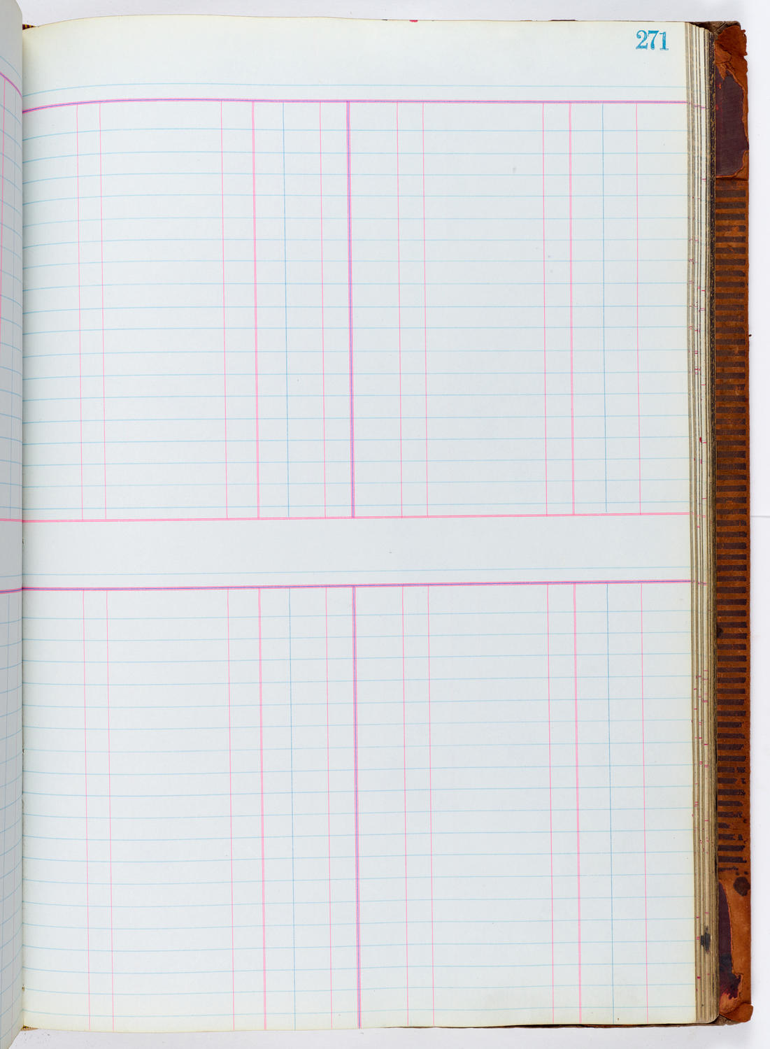 Music Hall Accounting Ledger, volume 1, page 271